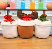 Santa Snowman Gift Candy Bell Bag Christmas Decoration Holiday Gift Bag