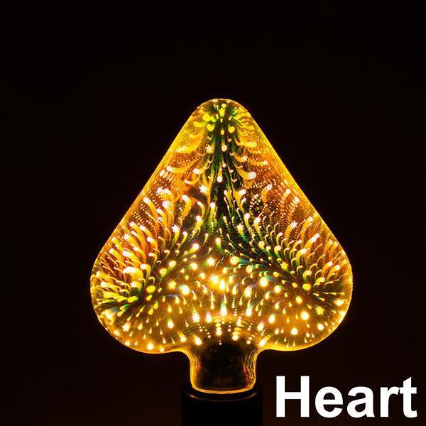 3D Fireworks Christmas Bulbs