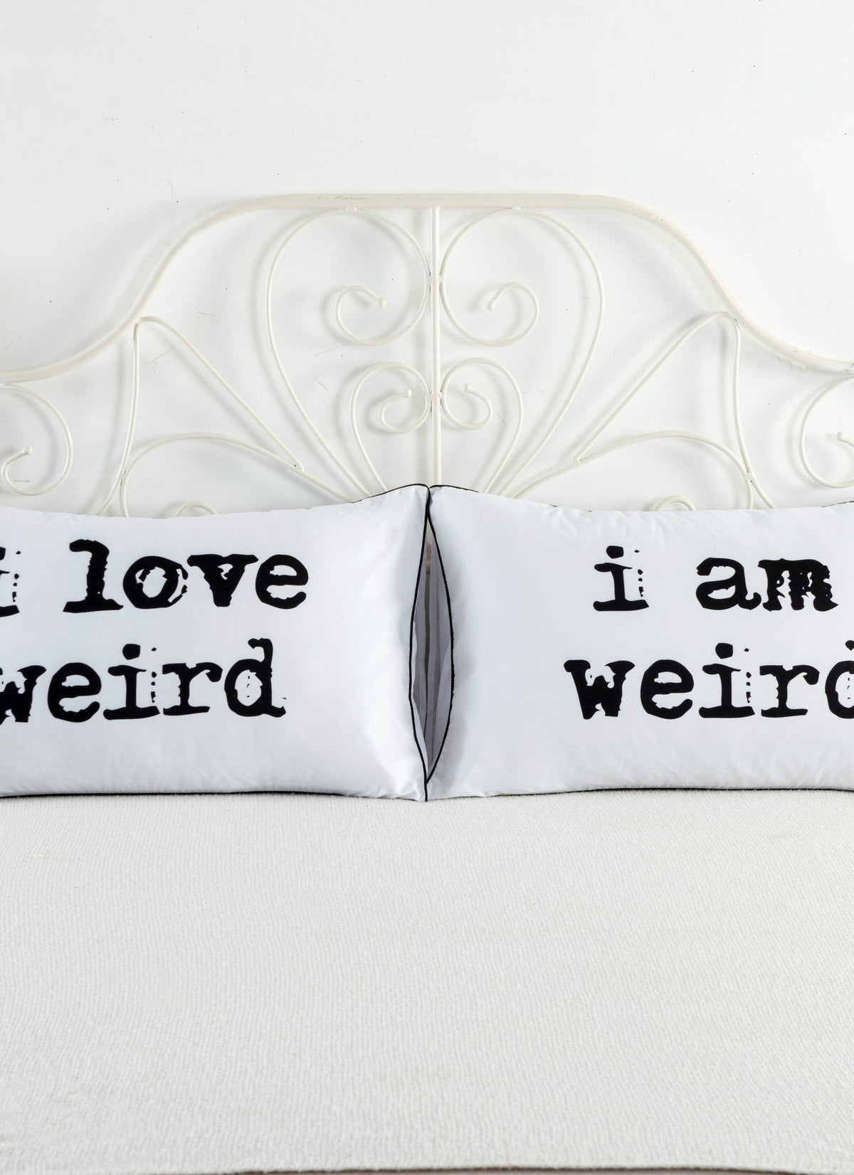 White couple pillowcase