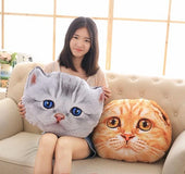 40cm&50cm Cat Pillow Car Cushion Creative Stuffed Cute Cat shape Nap pillow Cute seat cushion Plush Toys Animal Pillow