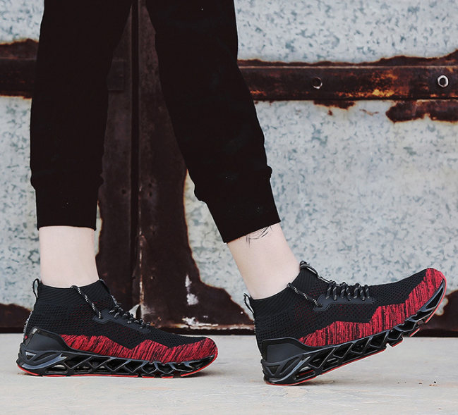 2020 explosion models men's flying weaving mesh shoes sports shoes outdoor running shoes tide men low help shoes