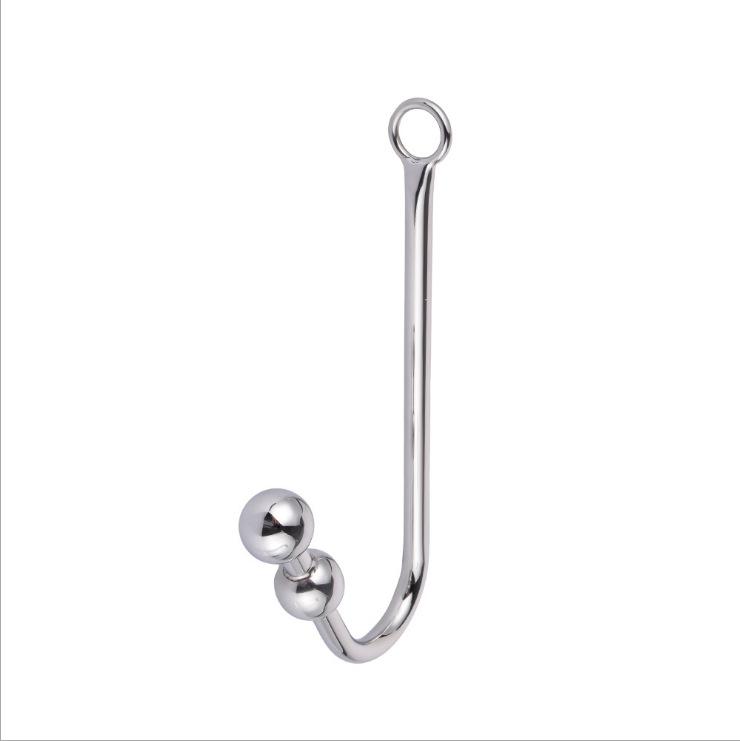 Metal stainless steel three ball anal hook adult fun supplies