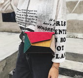 Personality stitching handbags