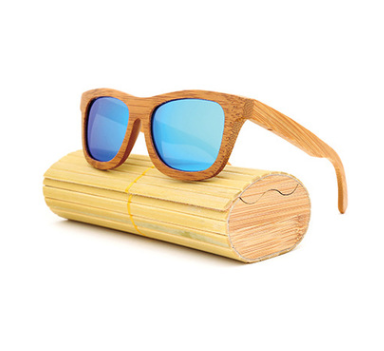 Multicolor bamboo glasses coated sunglasses