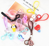 Keychain creative cute schoolbag car pendant gift