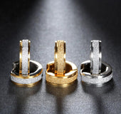 Punk rock of stainless steel small hoop earrings