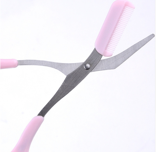Herramientas de belleza tijeras para cejas con peine para cejas