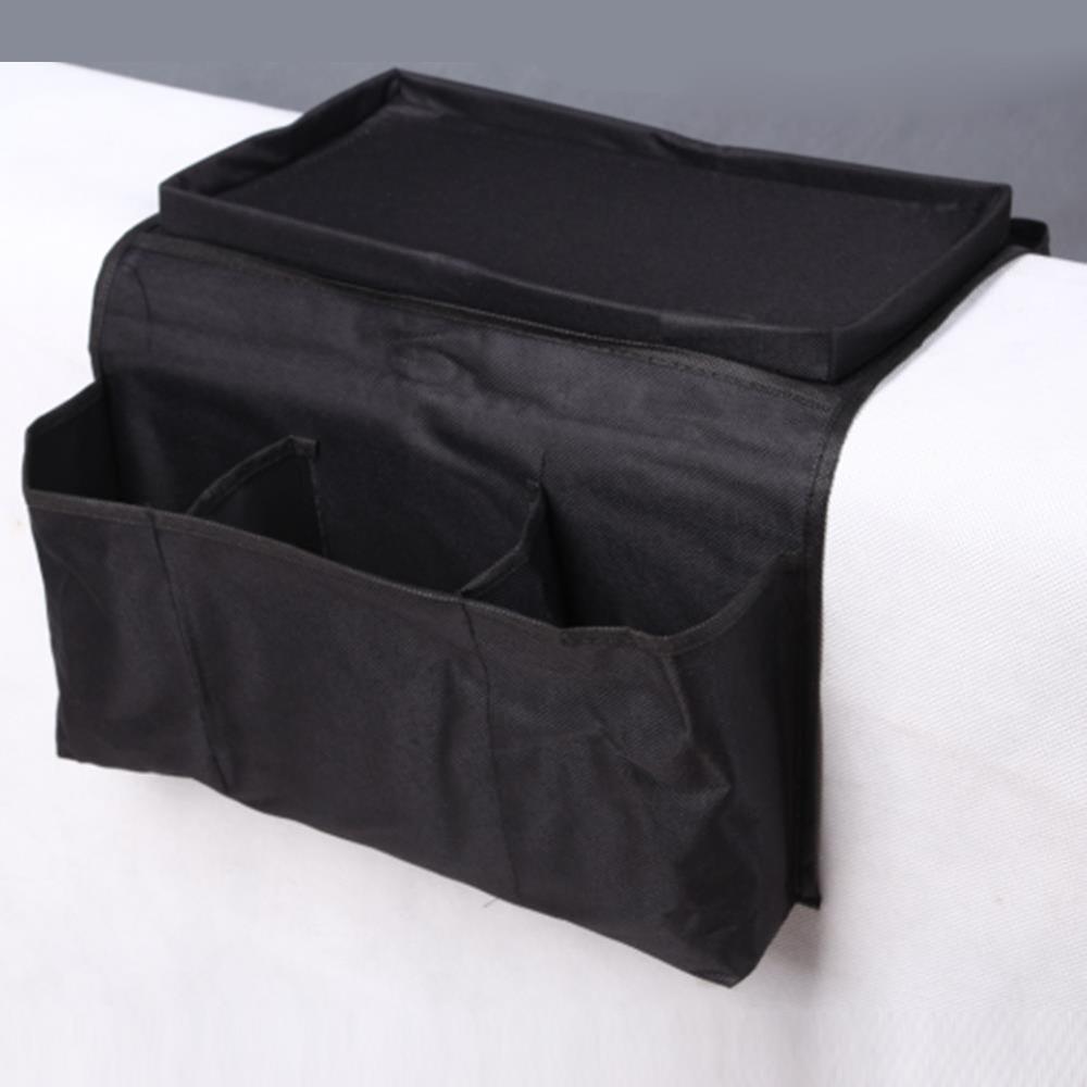 Pockets Sofa Handrail Couch Armrest Arm Rest Organizer Remote Control Holder Bag On TV Sofa