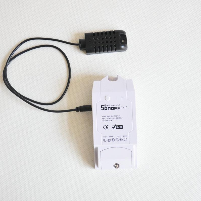 sonoff th 16a/10a Temperature And Humidity Monitoring WiFi Smart Switch Controller Sensor with timer wireless home ds18b20