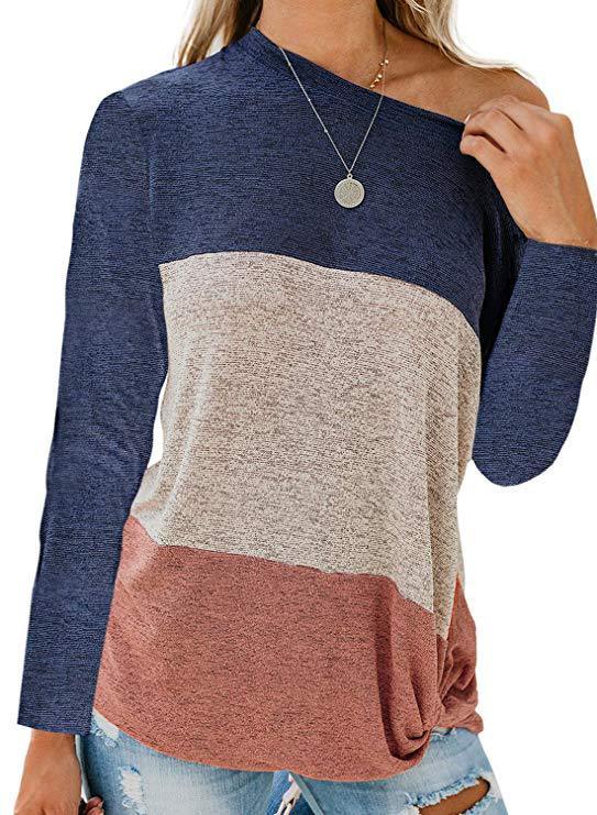 Colorblock kinky top