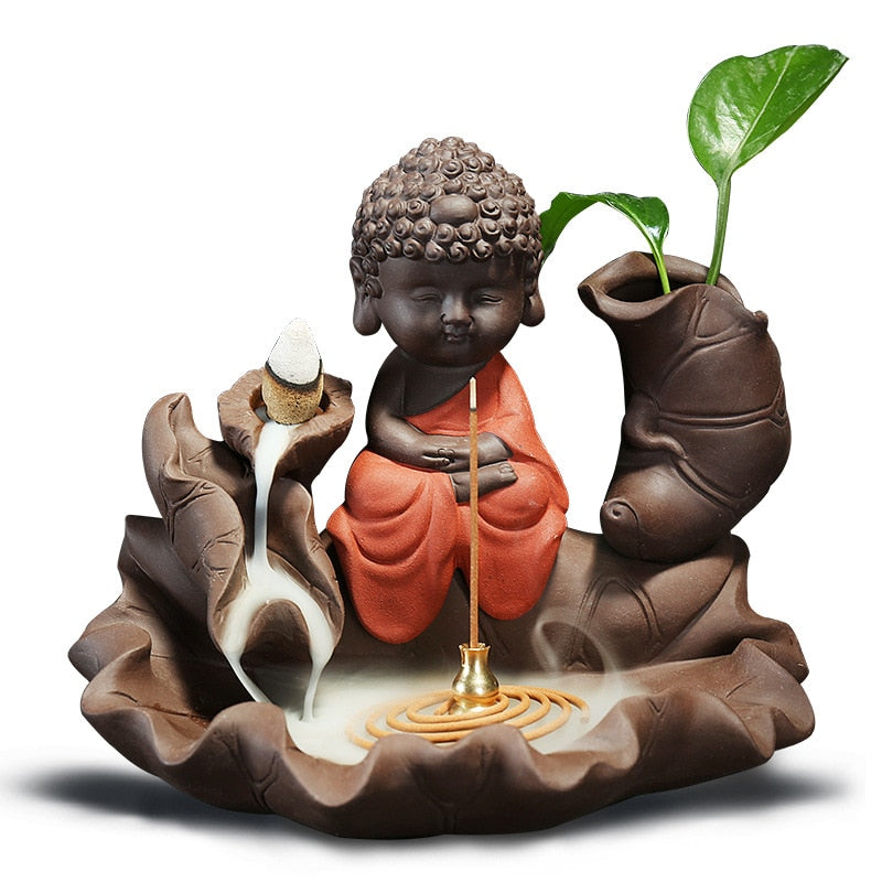 Lotus little monk reflux incense burner