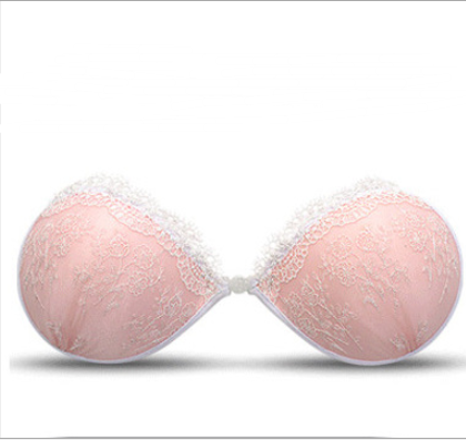 Lace invisible bra gathered breathable