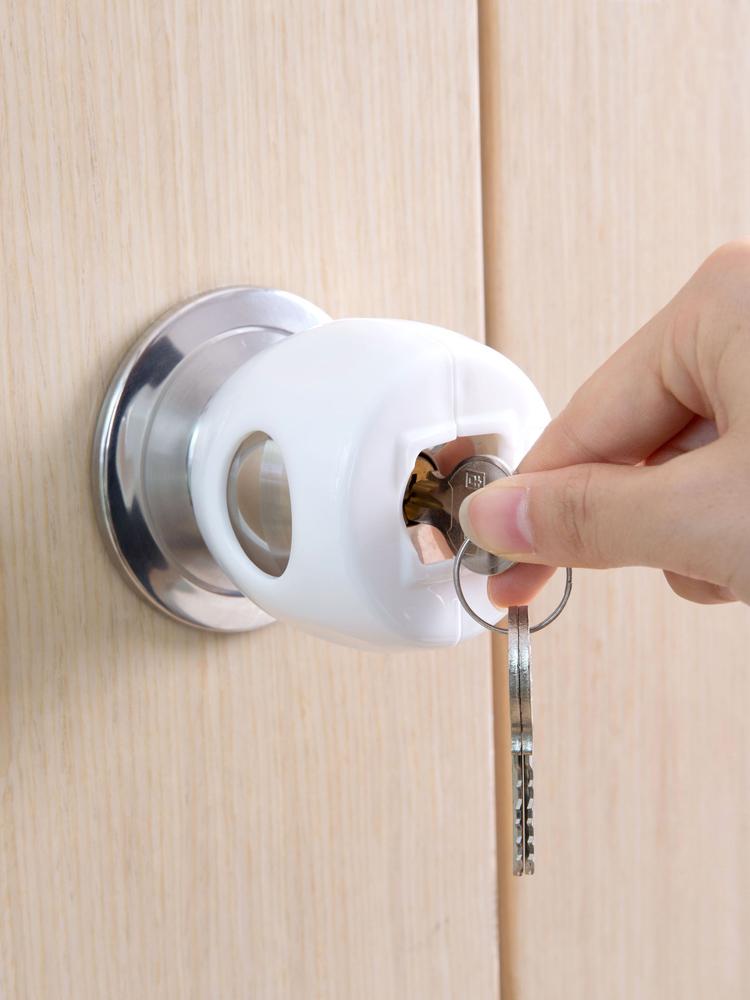 Door lock protective cover anti-baby unlocking protection door cover Household anti-collision door handle cover door armrest protective cover