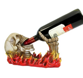 Creative personality retro skull wine rack