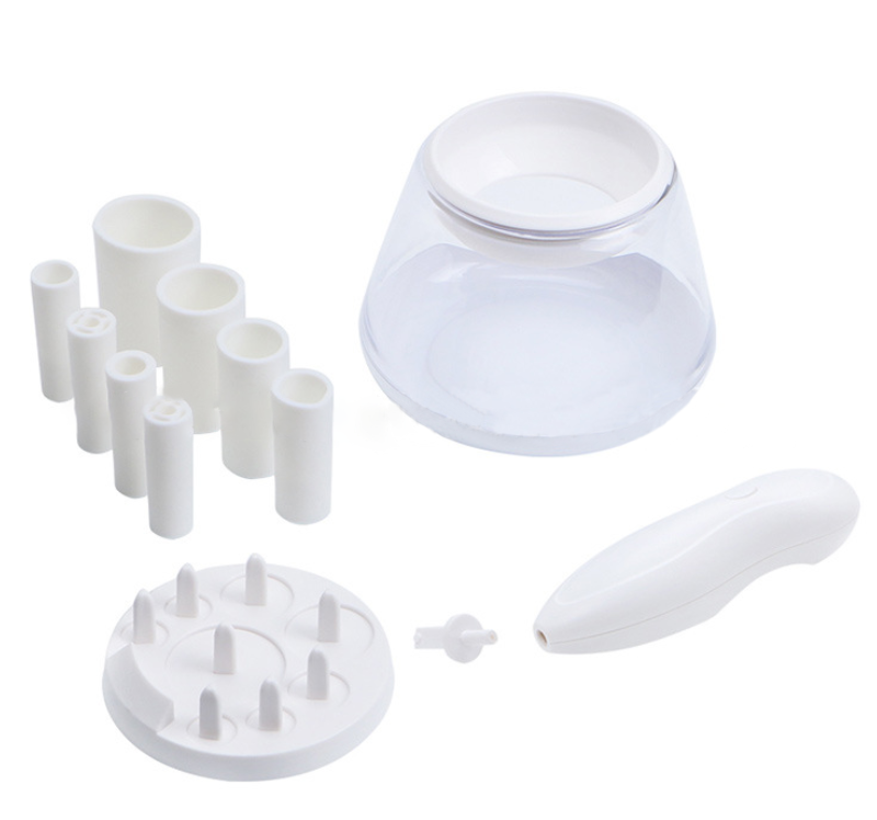 Set de limpiador de pinceles de maquillaje eléctrico