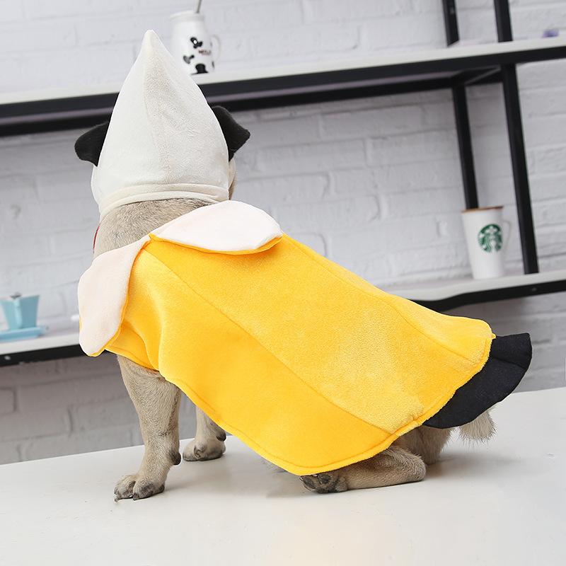 Halloween banana pet clothes