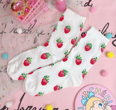 Girl strawberry dreamy beautiful girl moon socks