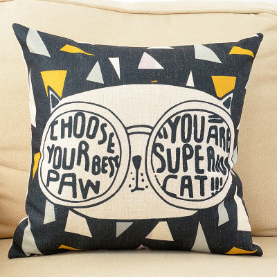 Encantadora almohada de dibujos animados