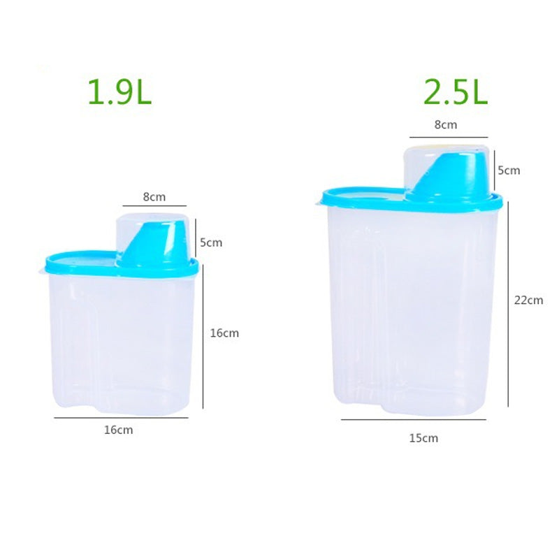 Contenedor De Plástico Para Granos Y Cocina