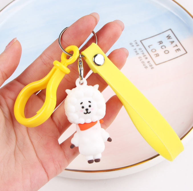 Keychain creative cute schoolbag car pendant gift