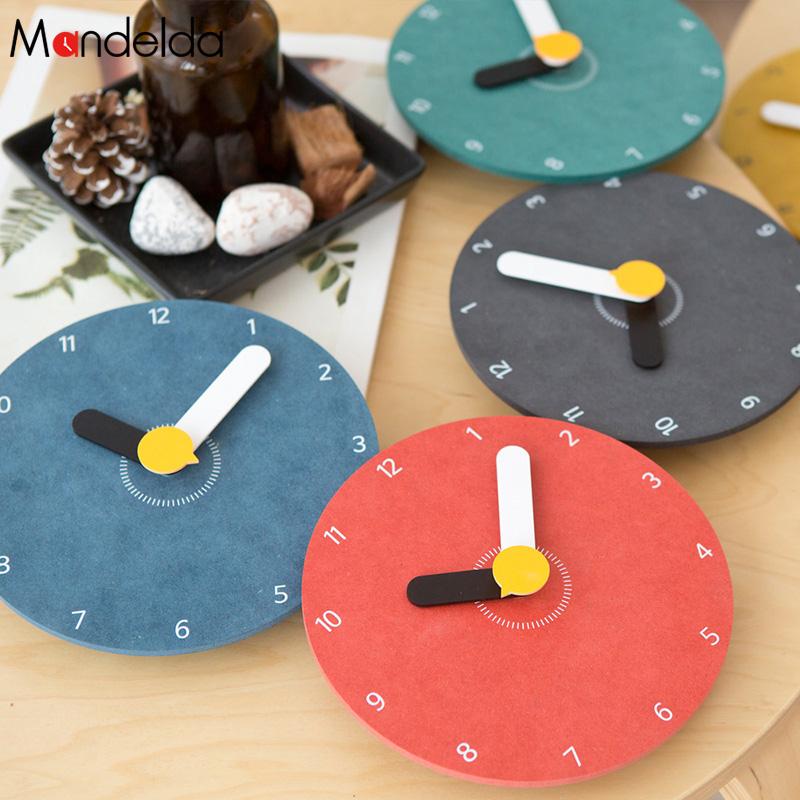 Creative wall clock cartoon children mute wall charts