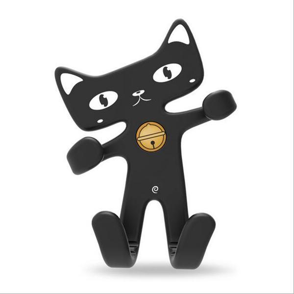New car creative cartoon mobile phone bracket buckle silicone luckycar air outlet one-hand operation wholesale