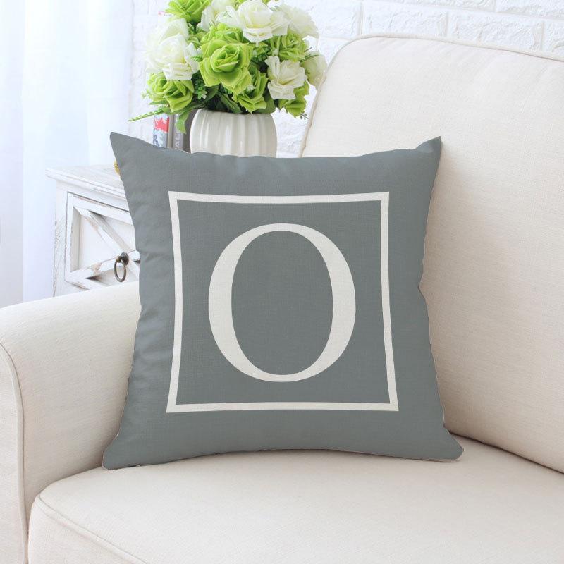 English alphabet single-sided printed pillowcase