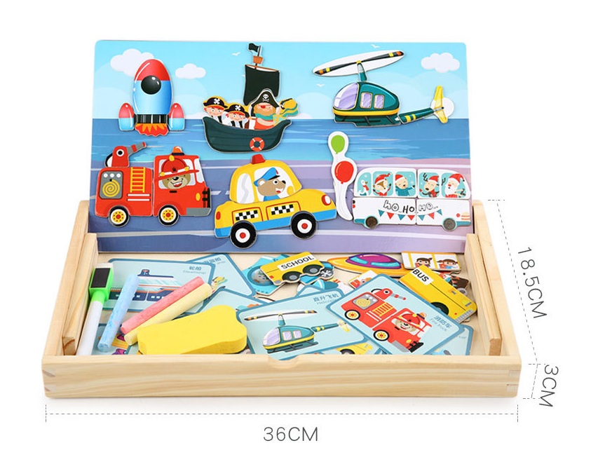 Magnetic stickers puzzle children's educational toys