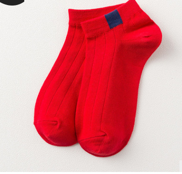 Candy color cloth solid color socks