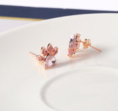 Shiny Pink Stud Earrings Earrings for Women
