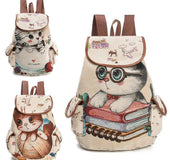 LOVELY CAT DRAWSTRING BACKPACK