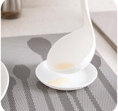 Creative Swan with tray can be vertical soup spoon, multi-purpose kitchen tableware spoon long handle large spoon.
