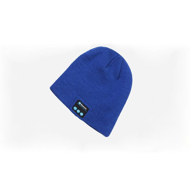 Wireless bluetooth knitted hat calls music stereo