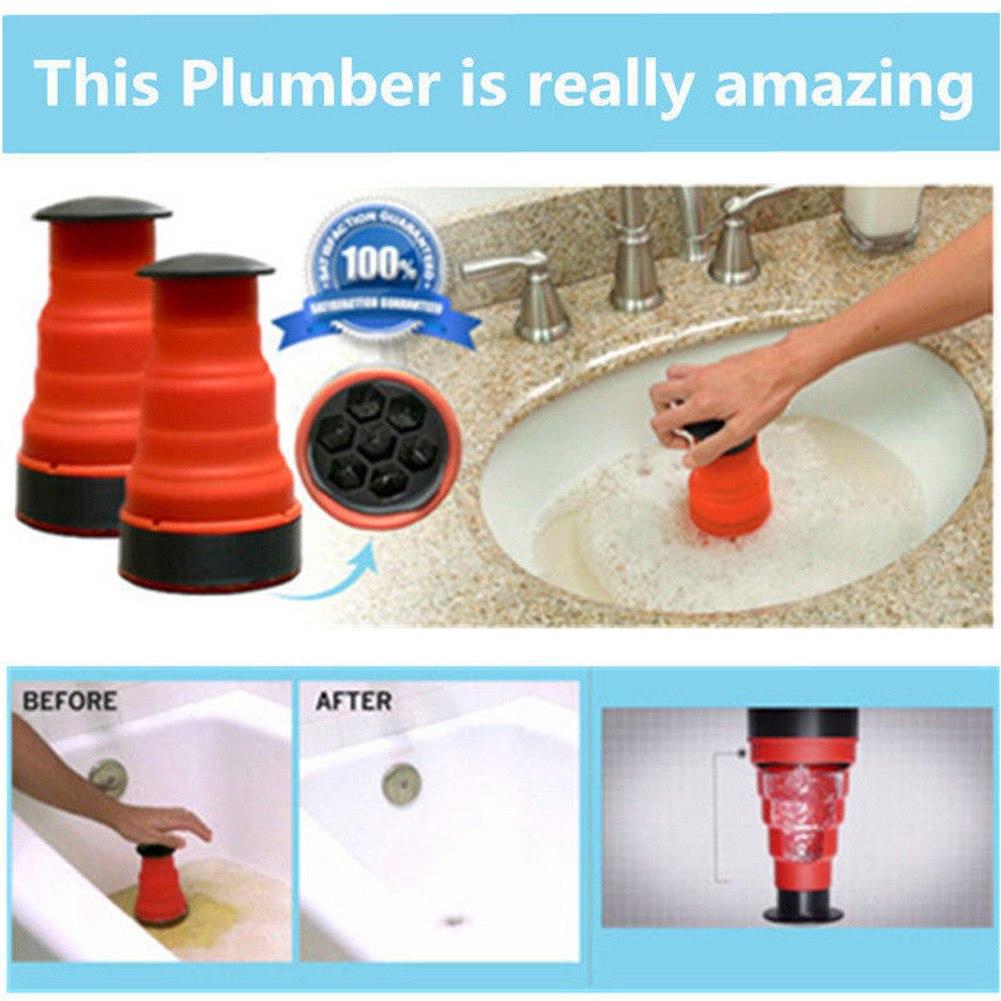 Clog Cannon High Pressure Powerful Manual Air Power Drain Blaster Pump For Bathroom Kitchen Sink Plunger Pipe Clog Remover