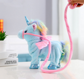 1pc Electric Walking Unicorn Plush Toy soft horse Stuffed Animal Toy Electronic sing Music Unicornio Toy Children Christmas Gift