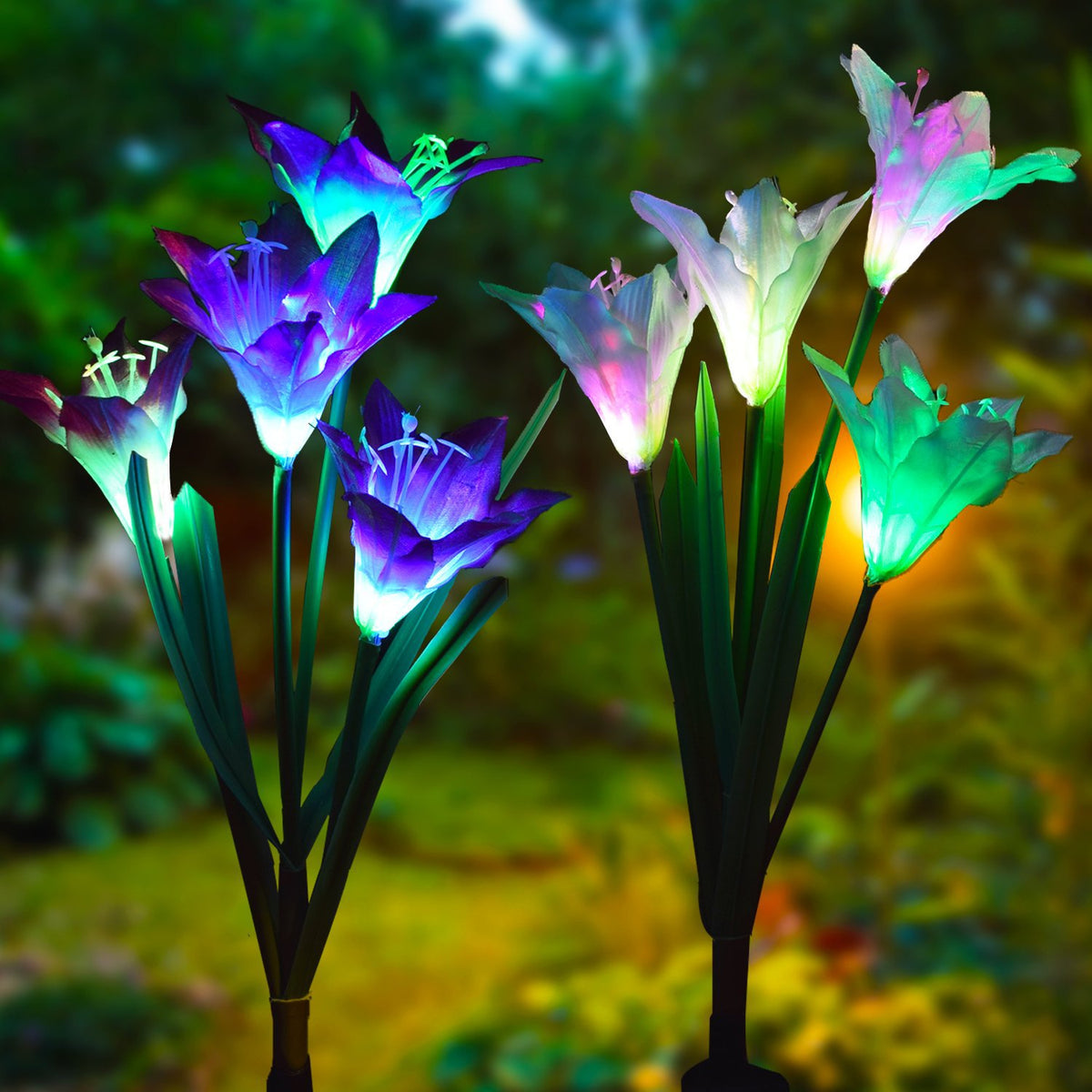 Flor artificial LED Luz Solar