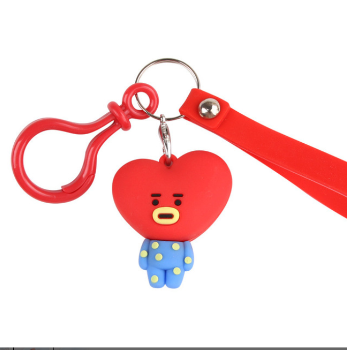 Keychain creative cute schoolbag car pendant gift