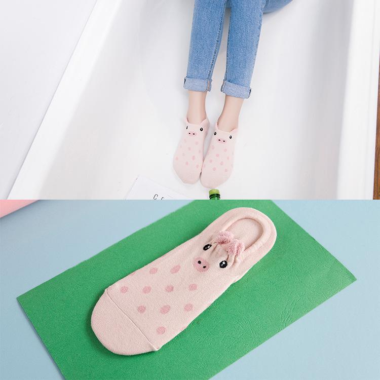 Cartoon cute cotton female socks