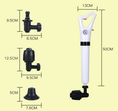 Sewer dredger toilet pipe blockage artifact suction high pressure air pressure through toilet dredge