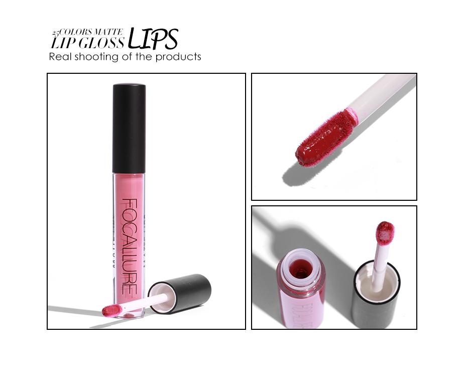 5 Colors Matte Liquid Lipgloss Metallic Lipstick