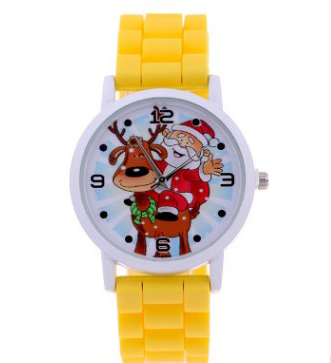 Christmas children's gift table Creative new cute Santa gift watch Silicone children's watch