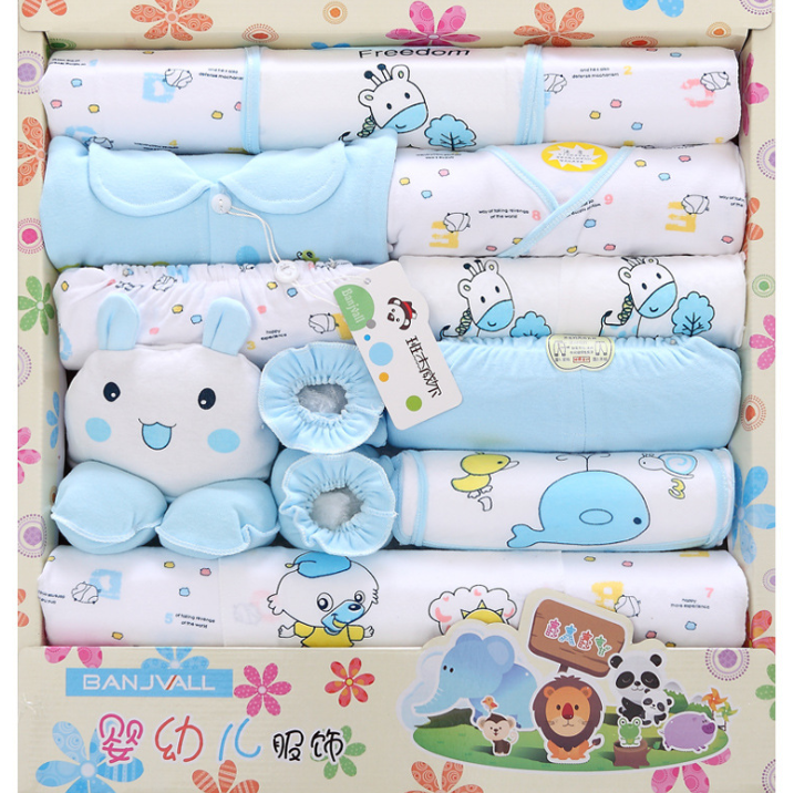 18 sets of baby clothes cotton  gift box