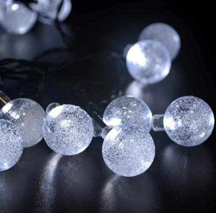20/30 pcs 5/6.5 m crystal solar power of the led lamp string lights christmas lights solar garden outdoor decoration for christmas