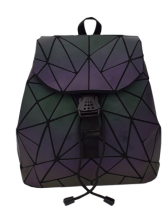 Handbag geometric luminous backpack