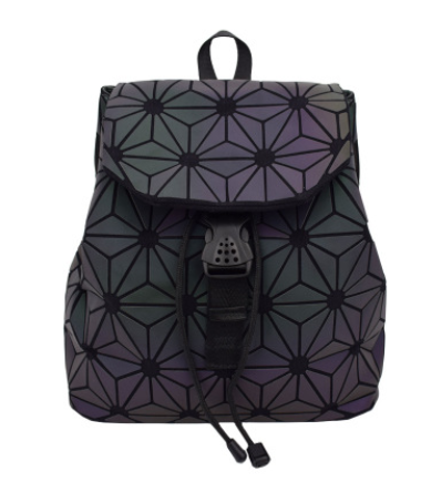 Handbag geometric luminous backpack
