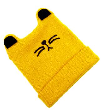 Baby newborn baby knitting cartoon child children girls cat ear hat beanie hat cap warm autumn winter