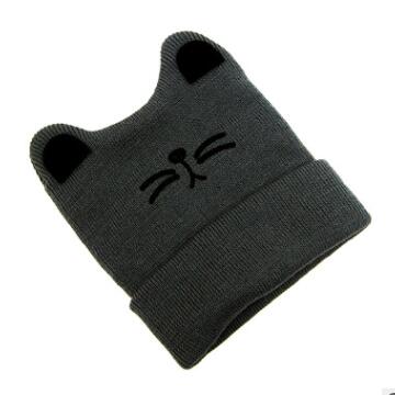 Baby newborn baby knitting cartoon child children girls cat ear hat beanie hat cap warm autumn winter