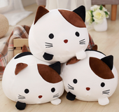 1pc 30cm Creative Kawaii Plush Cat Toys Soft Stuffed Down Cotton Pillow Cartoon Animal Kids Baby Doll Birthday Christmas Gift