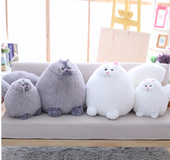 Long tail cute simulation Persian cat doll air conditioning blanket simulation cat doll pillow