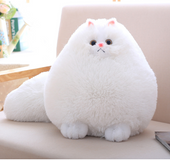 Long tail cute simulation Persian cat doll air conditioning blanket simulation cat doll pillow